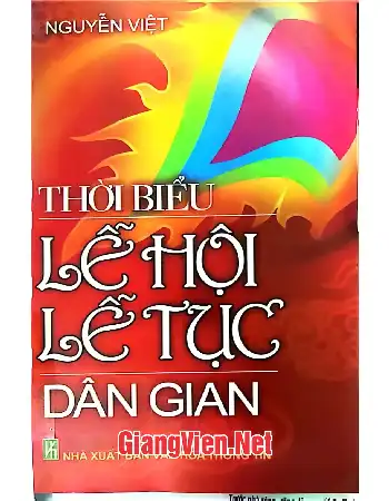 Ảnh bìa của Thời biểu lễ hội lễ tục dân gian