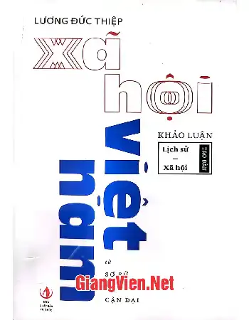 Ảnh bìa của Xã hội Việt Nam từ sơ sử đến cận đại
