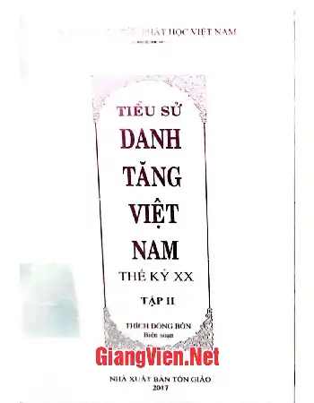 Ảnh bìa của Tiểu sử danh tăng Việt Nam thế kỷ XX Tập 2