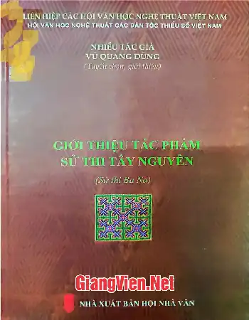 Ảnh bìa của Giới thiệu tác phẩm sử thi Tây Nguyên - Sử thi Ba Na