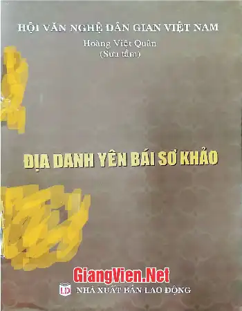Ảnh bìa của Địa danh Yên Bái sơ khảo