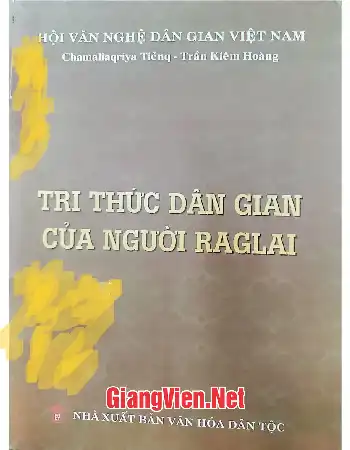 Ảnh bìa của Tri thức dân gian của người Raglai