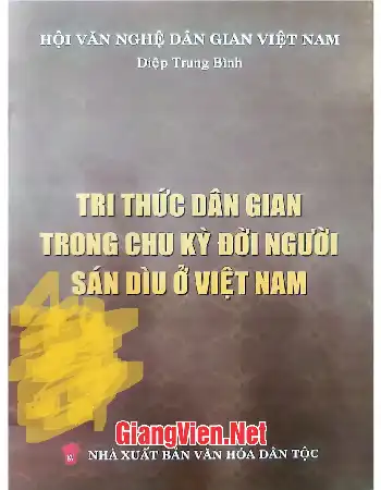 Ảnh bìa của Tri thức dân gian trong chu kỳ đời người Sán Dìu ở Việt Nam