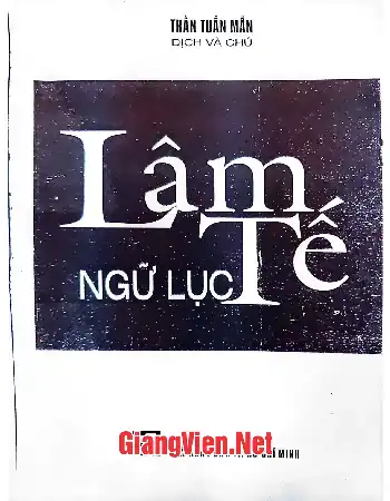 Ảnh bìa của Lâm tế ngữ lục