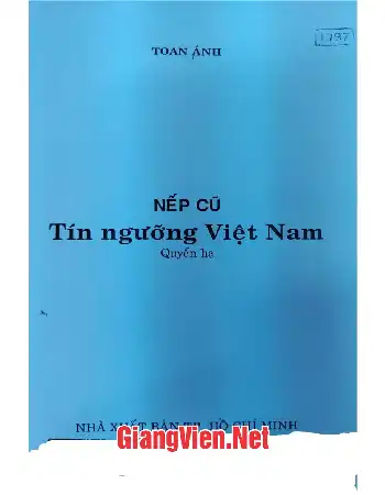 Ảnh bìa của Nếp cũ tín ngưỡng Việt Nam, Quyển hạ