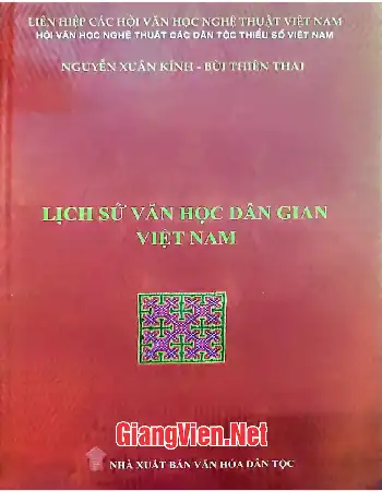 Ảnh bìa của Lịch sử văn học dân gian Việt Nam