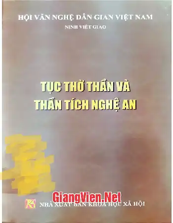 Ảnh bìa của Tục thờ thần và thần tích Nghệ An