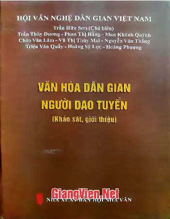 Ảnh bìa của Văn hóa dân gian người Dao Tuyển