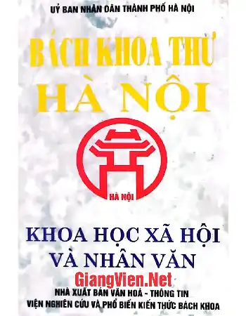 Ảnh bìa của Bách khoa thư Hà Nội - Khoa học xã hội và nhân văn