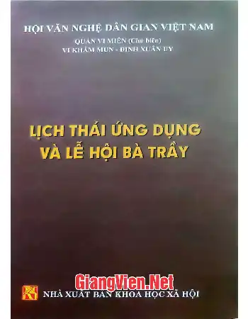 Ảnh bìa của Lịch Thái ứng dụng và lễ hội Bà Trầy