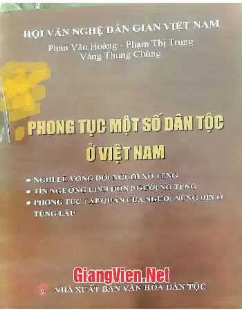 Ảnh bìa của Phong tục một số dân tộc ở Việt Nam