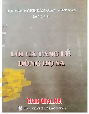Ảnh bìa của Lời ca tang lễ dòng họ Sa