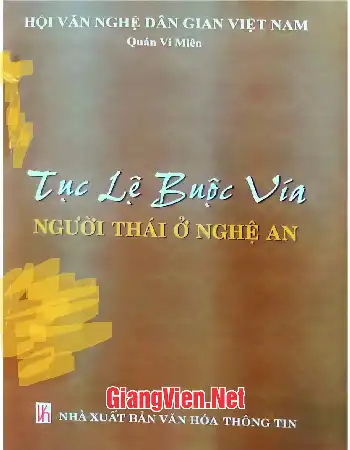 Ảnh bìa của Tục lệ buộc vía người Thái ở Nghệ An