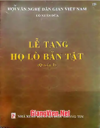 Ảnh bìa của Lễ tang họ Lò bản Tặt Quyển 1
