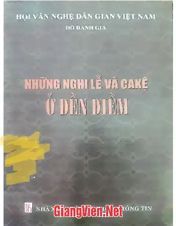 Ảnh bìa của Những nghi lễ và Cakệ ở đền Điềm
