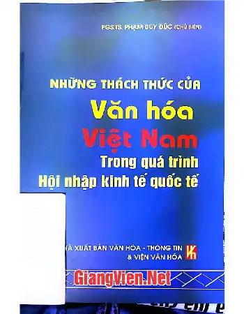 Ảnh bìa của Những thách thức của văn hóa Việt Nam trong quá trình hội nhập kinh tế
