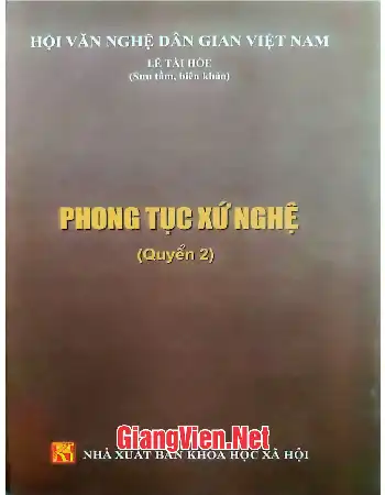 Ảnh bìa của Phong tục xứ Nghệ Quyển 2