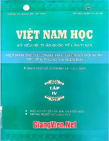 Ảnh bìa của Việt Nam học quốc tế lần thứ hai, Tập 4