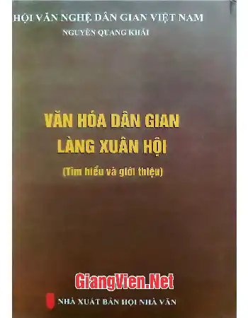 Ảnh bìa của Văn hóa dân gian làng Xuân Hội Tìm hiểu và giới thiệu