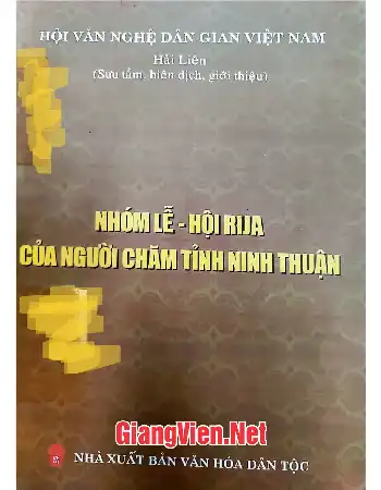 Ảnh bìa của Nhóm lễ - Hội Rija của người Chăm tỉnh Ninh Thuận
