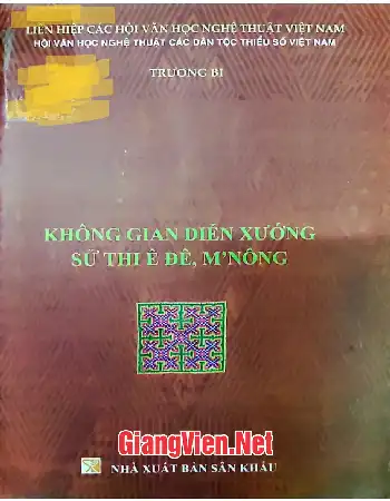 Ảnh bìa của Không gian diễn xướng sử thi Ê đê - Mnông