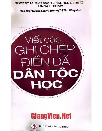 Ảnh bìa của Viết các ghi chép điền dã dân tộc học