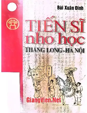 Ảnh bìa của Tiến sĩ Nho học Thăng Long - Hà Nội