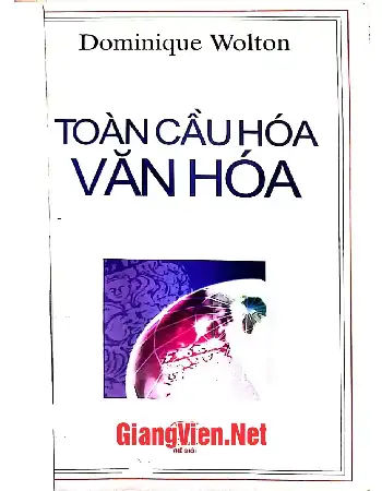 Ảnh bìa của Toàn cầu hóa văn hóa