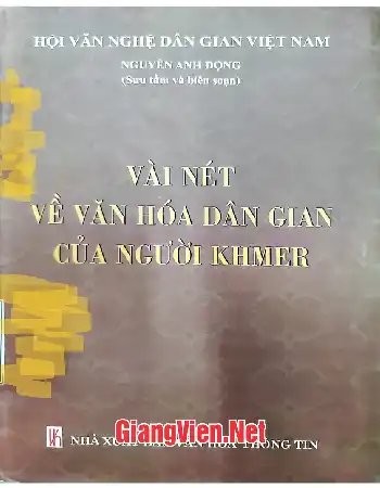 Ảnh bìa của Vài nét về văn hóa dân gian của người Khmer