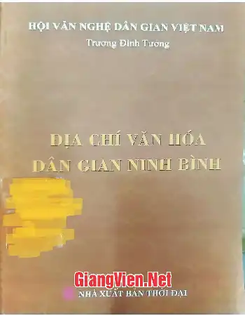 Ảnh bìa của Địa chí văn hóa dân gian Ninh Bình