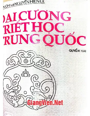 Ảnh bìa của Đại cương triết học Trung Quốc, tập 2
