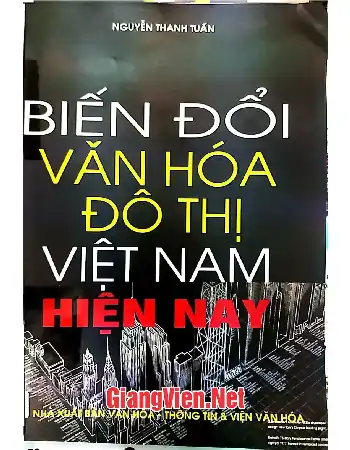 Ảnh bìa của Biến đổi văn hóa đô thị Việt Nam hiện nay