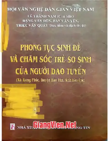 Ảnh bìa của Phong tục sinh đẻ và chăm sóc trẻ sơ sinh của người Dao Tuyển