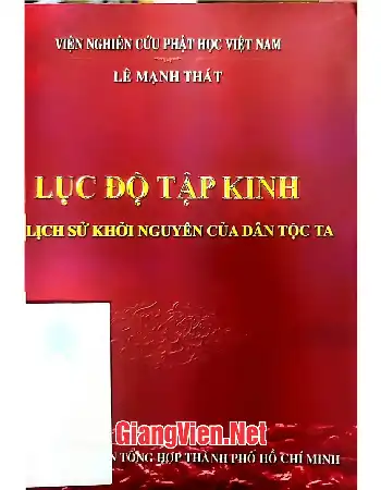 Ảnh bìa của Lục độ tập kinh và lịch sử khởi nguyên của dân tộc ta