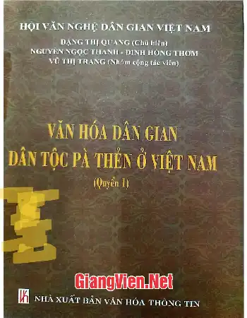 Ảnh bìa của Văn hóa dân gian dân tộc Pà Thẻn ở Việt Nam Quyển 1