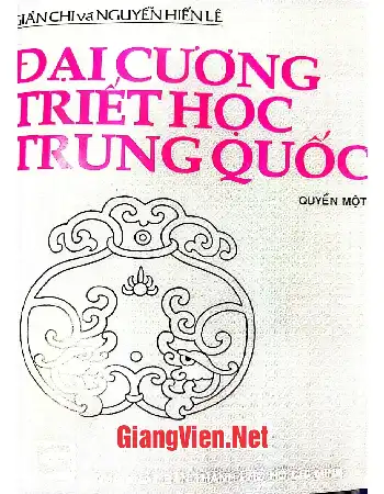 Ảnh bìa của Đại cương triết học Trung Quốc, tập 1
