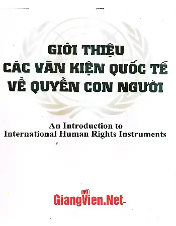 Ảnh bìa của Giới thiệu các văn kiện quốc tế về quyền con người