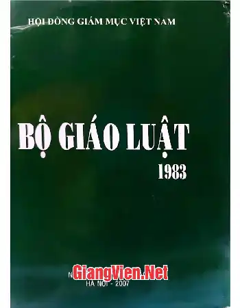 Ảnh bìa của Bộ Giáo luật 1983