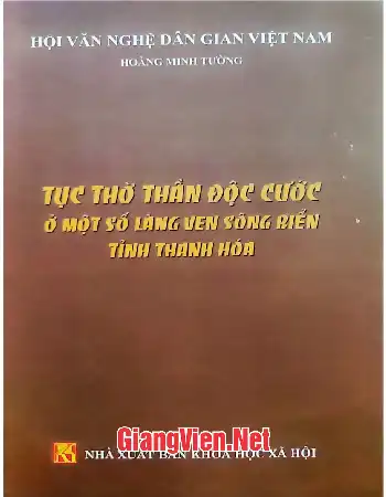Ảnh bìa của Tục thờ Thần độc cước ở một số làng ven sông biển tinh Thanh Hóa