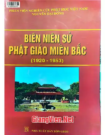 Ảnh bìa của Biên niên sử phật giáo miền Bắc 1920 - 1953