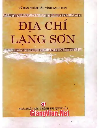 Ảnh bìa của Địa chí Lạng Sơn