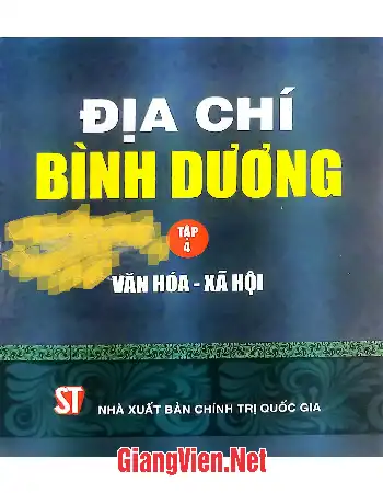 Ảnh bìa của Địa chí Bình Dương Tập 4: Văn hóa - xã hội