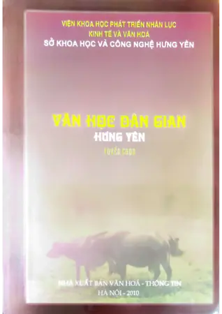 Ảnh bìa của Văn học dân gian Hưng Yên