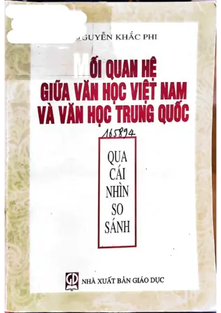 Ảnh bìa của Mối quan hệ giữa văn học Việt Nam và văn học Trung Quốc