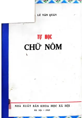 Ảnh bìa của Tự học chữ Nôm