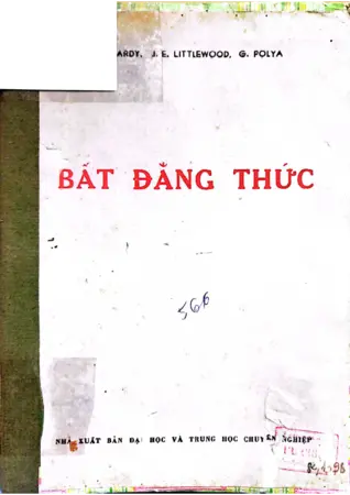 Ảnh bìa của Bất đẳng thức