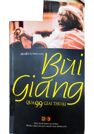Ảnh bìa của Bùi Giáng qua 99 giai thoại