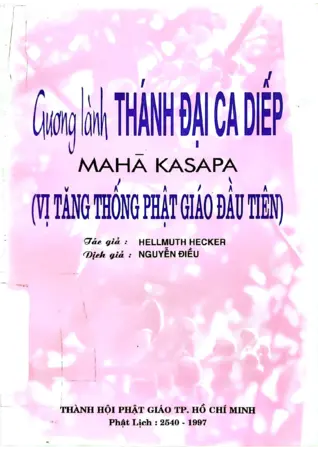 Ảnh bìa của Gương lành thánh Đại Ca Diếp vị tăng thống phật giáo đầu tiên