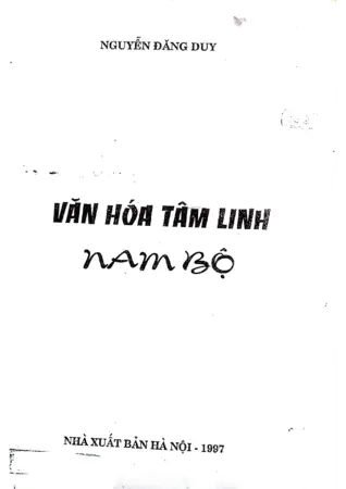 Ảnh bìa của Văn hóa tâm linh Nam bộ