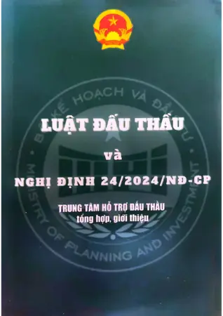 Ảnh bìa của Luật đấu thầu và Nghị định 24 năm 2024 Trung tâm hỗ trợ đấu thầu